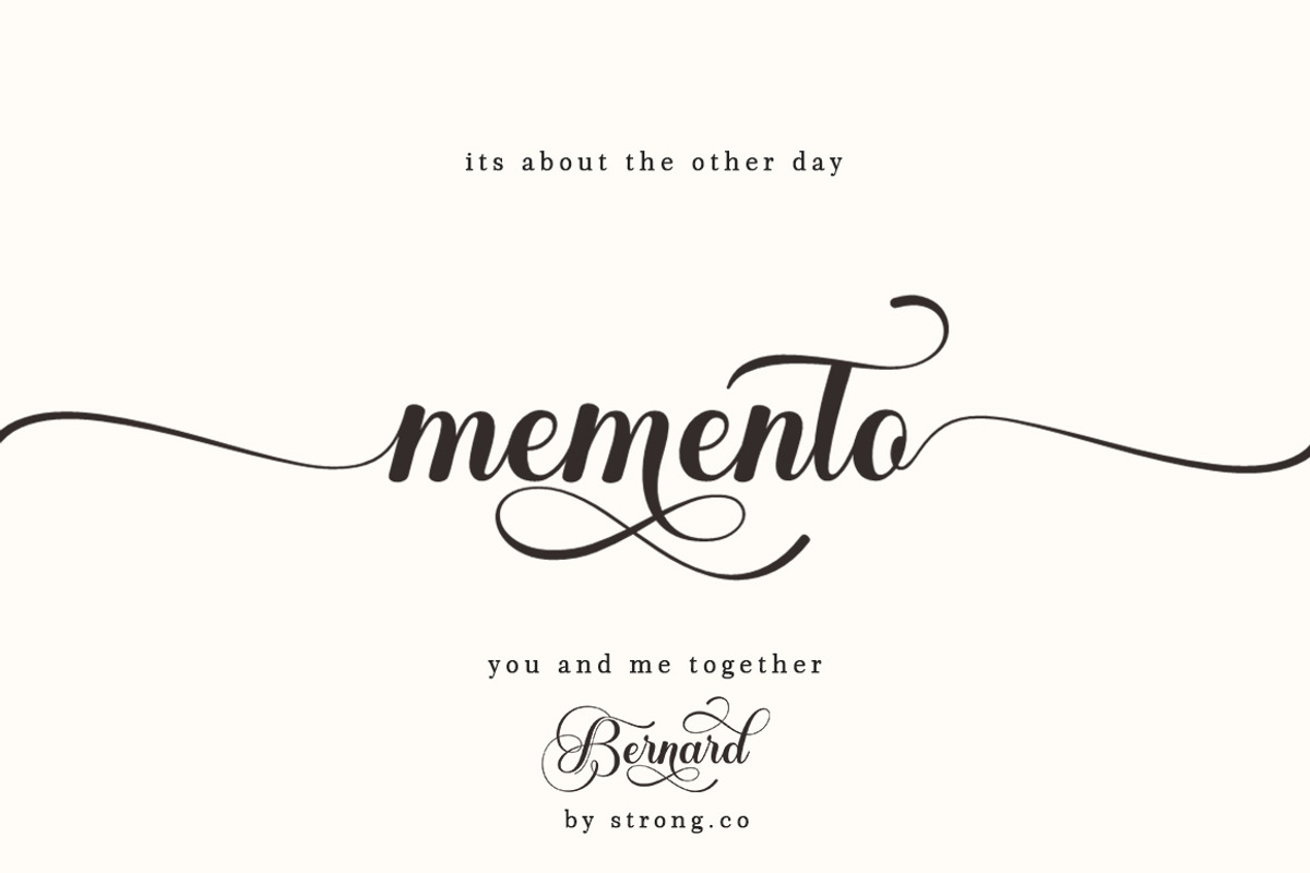Bernard Script, a Script Font by Strong.co (Photo 9 of 9)