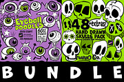 Procreate Bundle! Skulls & Eyeballs, a Brushes & More by Funno Co. (Thumbnail 1 of 5)