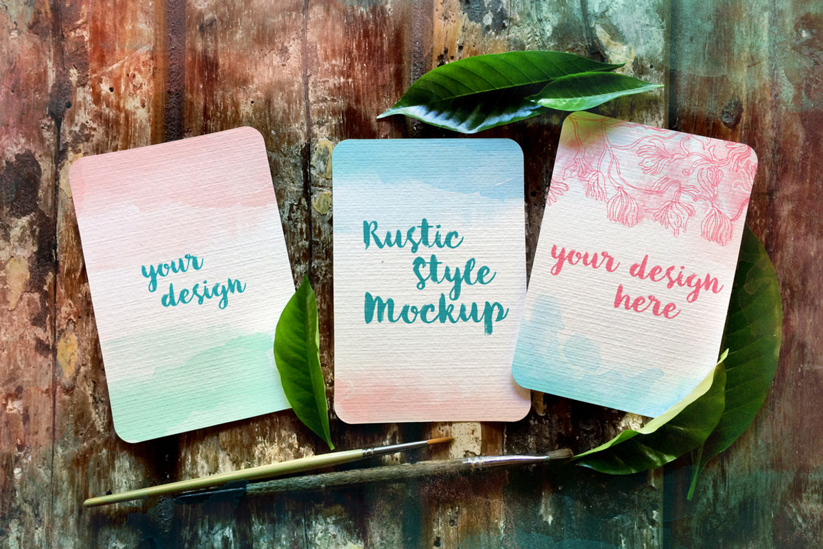 Rustic Style Mockup, a Mac Mockup by Boho Mockup