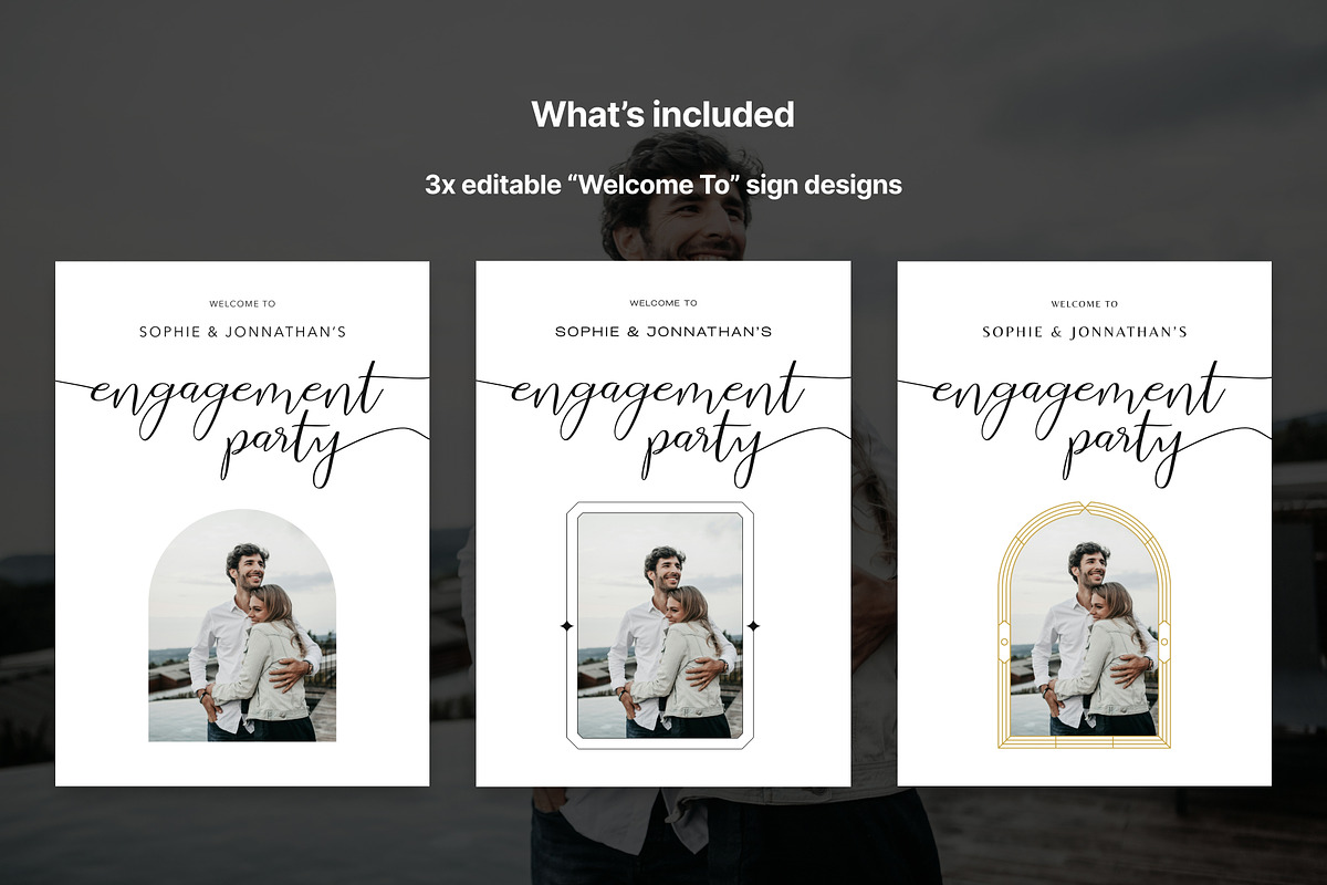 Engagement Welcome To Sign Canva, a Poster Template by Navia Gruber (Photo 3 of 4)