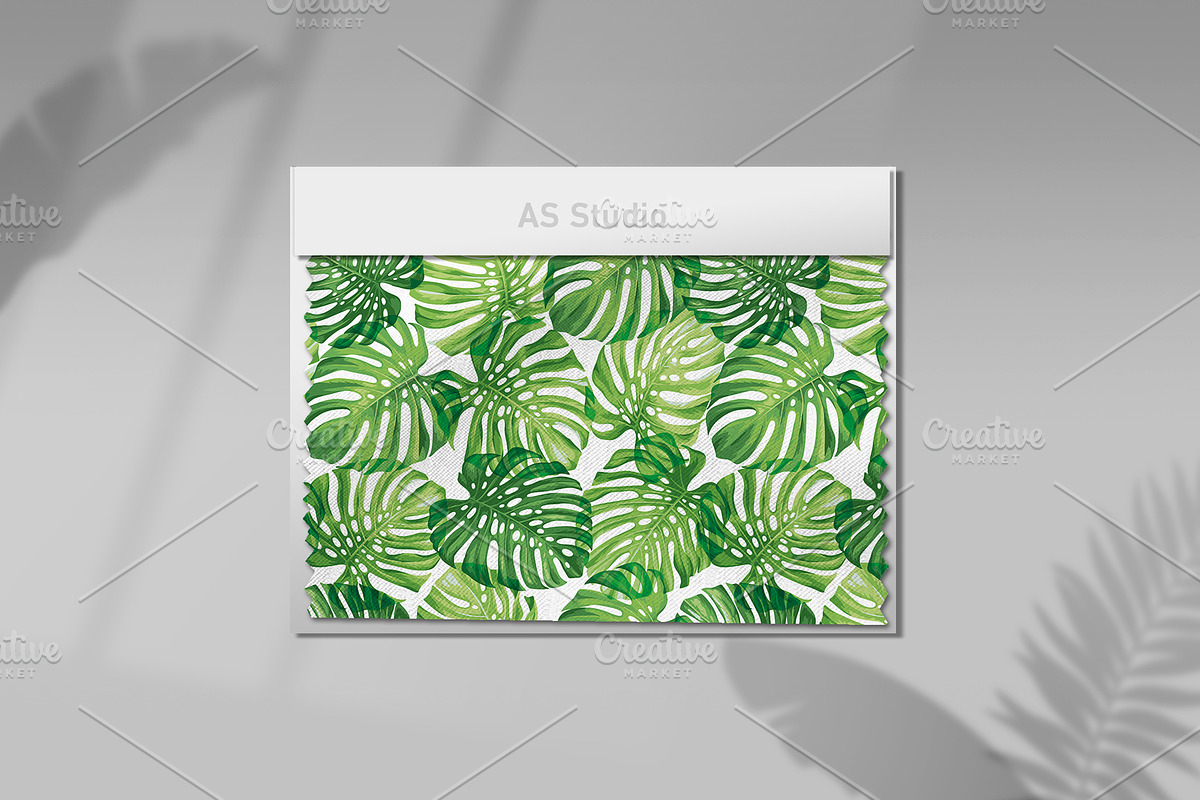 Vector pattern. Monstera., a Pattern Graphic by Anna Smirnova (Photo 2 of 5)