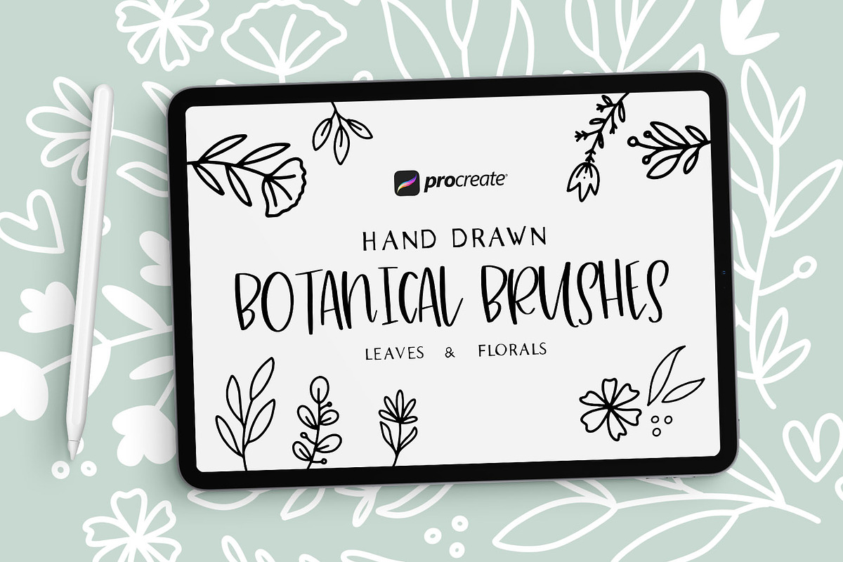 Botanical Brushes for Procreate, a Brush Add-On by Hewitt Avenue (Photo 1 of 2)