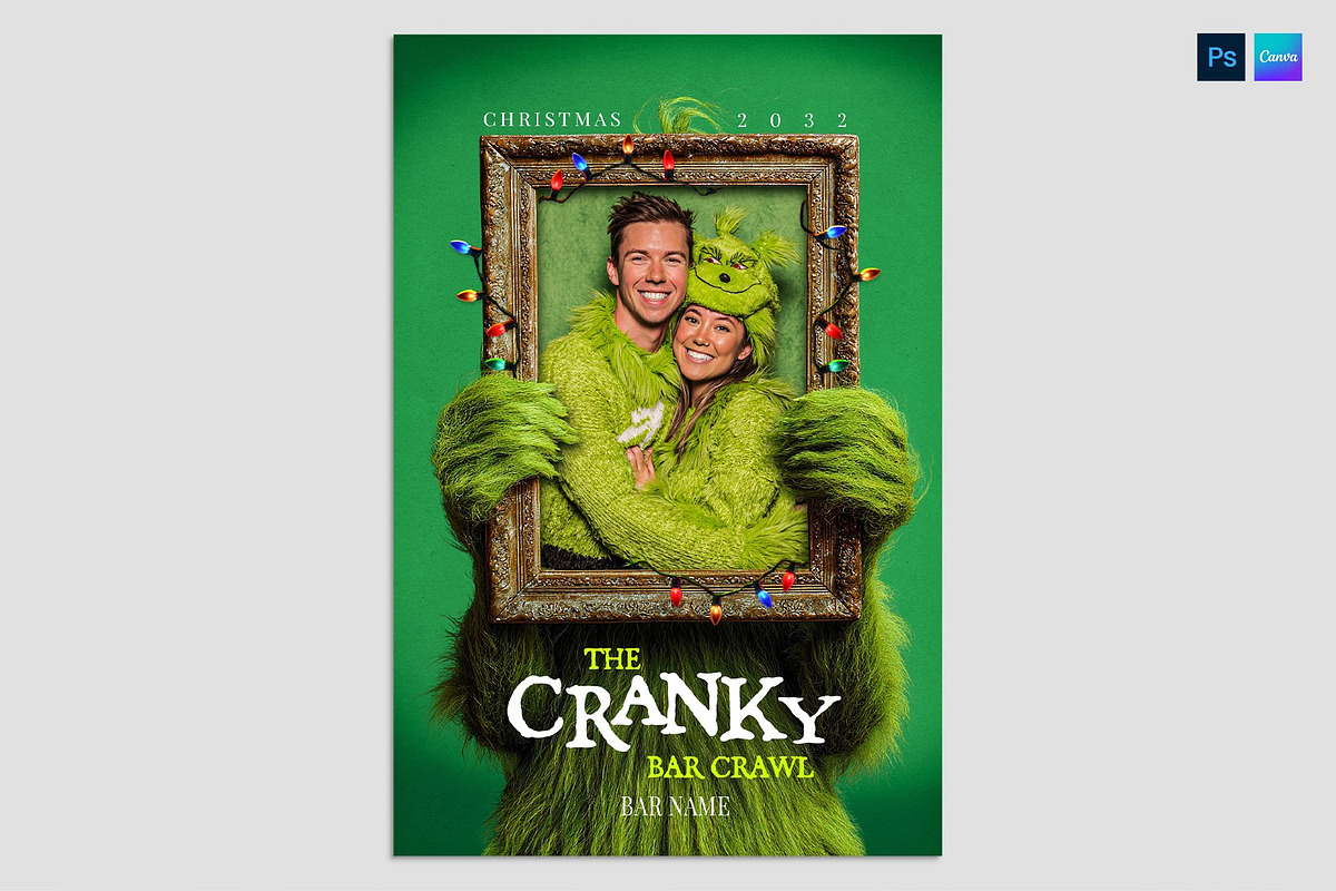 Green Christmas Flyer Template, a Flyer Template by BrandPacks (Photo 3 of 3)