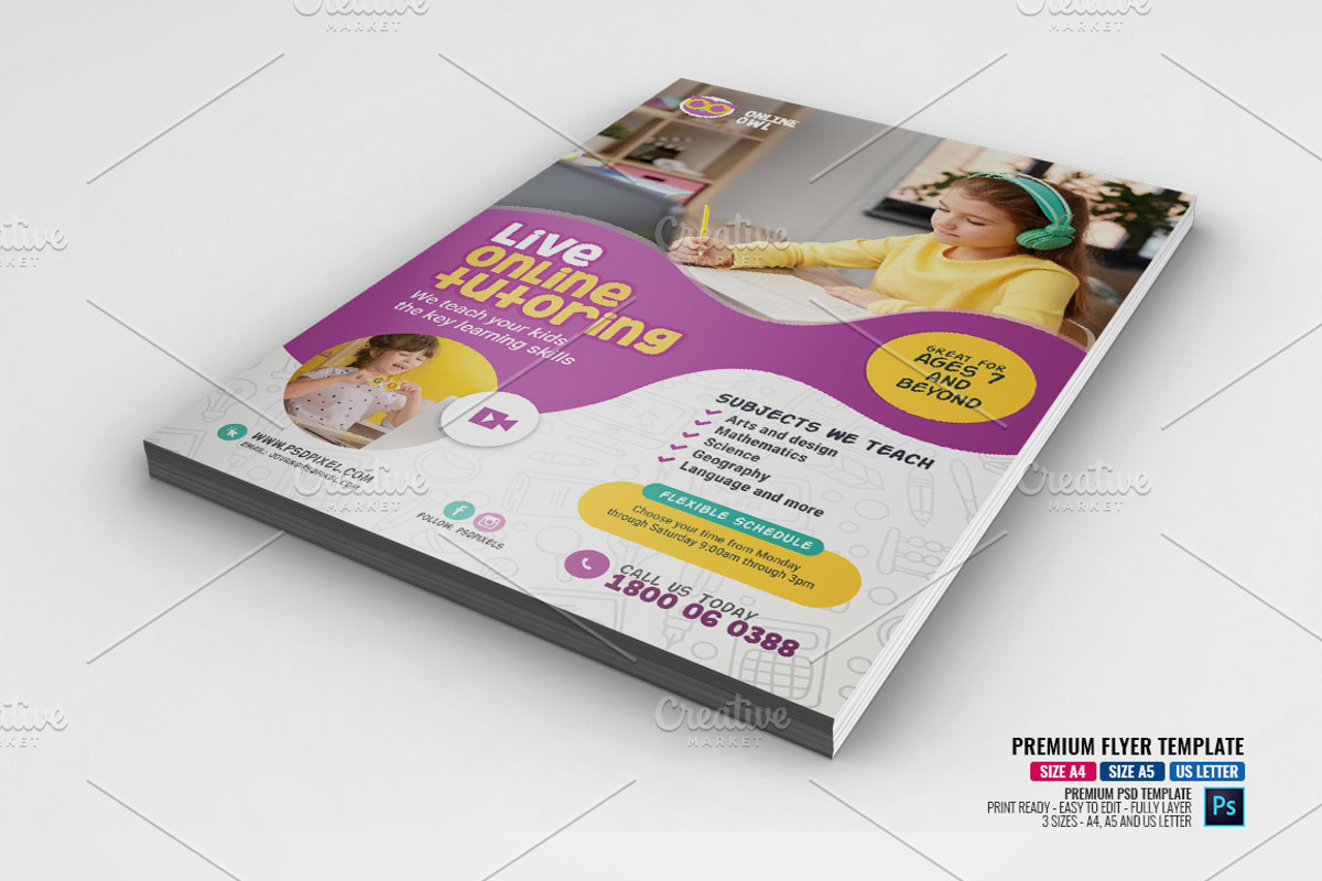 Online Lesson Flyer