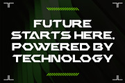 Halford – Futuristic Geometric Font, a Font by Pekotype (Thumbnail 6 of 16)