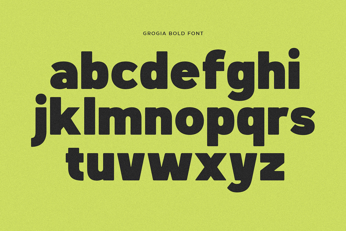Grogia - Bold Display Font, a Sans Serif Font by Pixesia Studio (Photo 14 of 17)