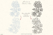 Baroque blue flowers, chinoiserie, a Decorative Illustration by GrafikBoutique (Thumbnail 7 of 8)