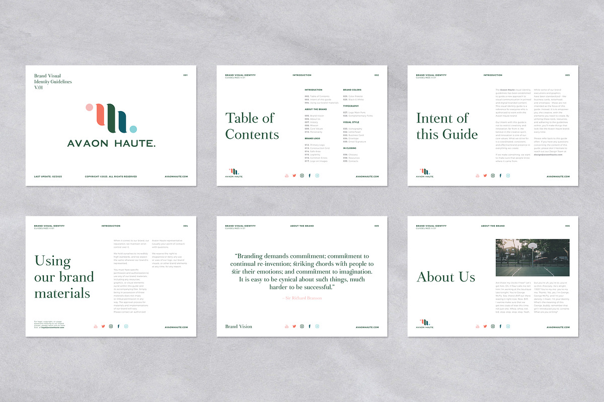 Brand Visual Identity Guidelines, a Brochure Template by Andre28 (Photo 2 of 9)