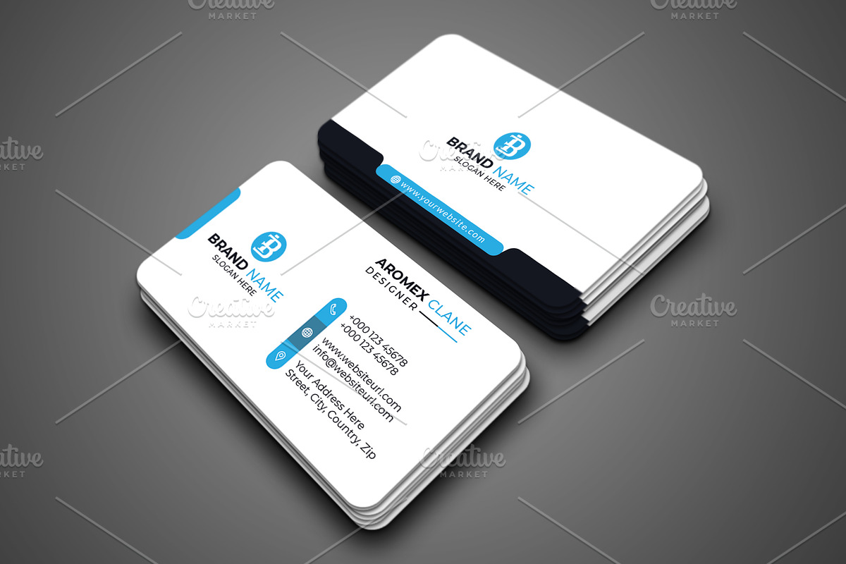 Corporate Business Card Template, a Business Card Template by saifulbranding (Photo 2 of 4)
