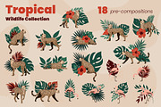 Tropical Wildlife Collection, a Decorative Illustration by moja doodle (Thumbnail 2 of 8)