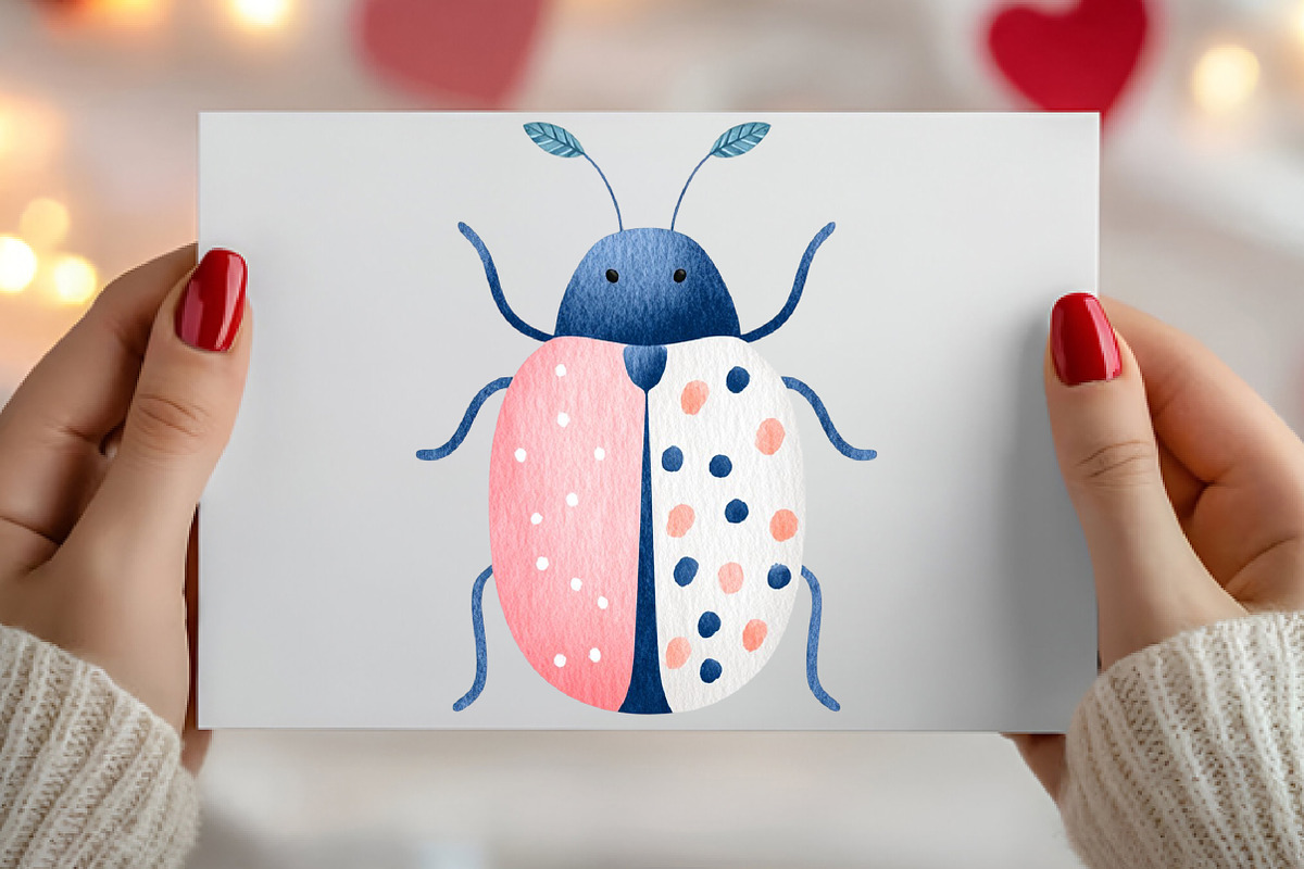 Whimsical Bugs Clipart Bundle, an Illustration by Canvas Craft (Photo 4 of 6)