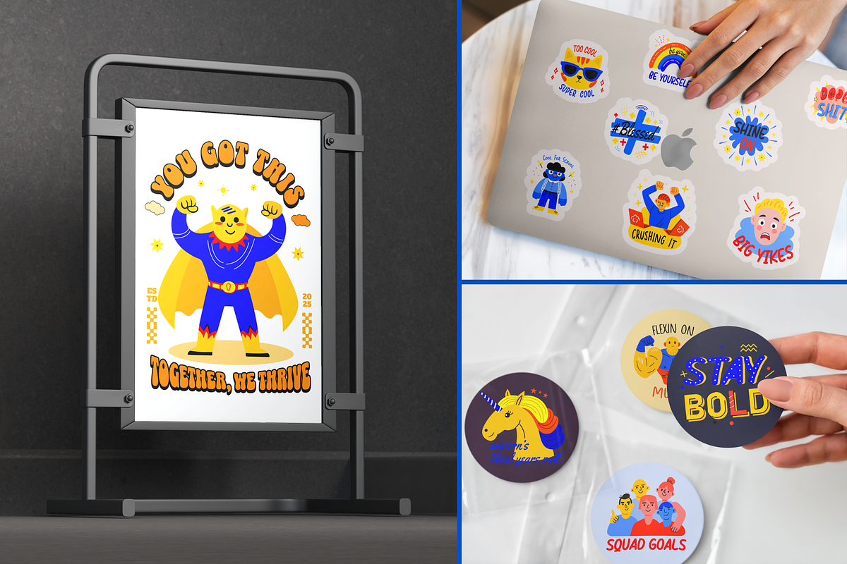 Teenage Stickers Set, an Emoji Icon by Vectors Market (Photo 3 of 9)