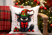 Grumpy black cat clipart, an Animal Illustration by AnetArtStore (Thumbnail 6 of 7)