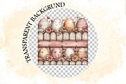 Whimsical Easter Eggs Fence Clipart, an Illustration by SVGArt (Thumbnail 2 of 7)