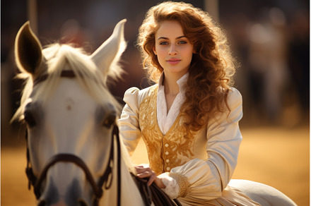 Woman cute horse competitions, a Sports & Recreation Photo by Ylivdesign