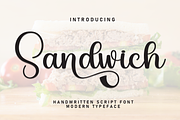 Sandwich | Script Font, a Handwritten Font by Scratchones (Thumbnail 1 of 9)