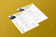 Cool Yellow CV Resume, a Resume Template by Fannan Studio (Thumbnail 2 of 2)