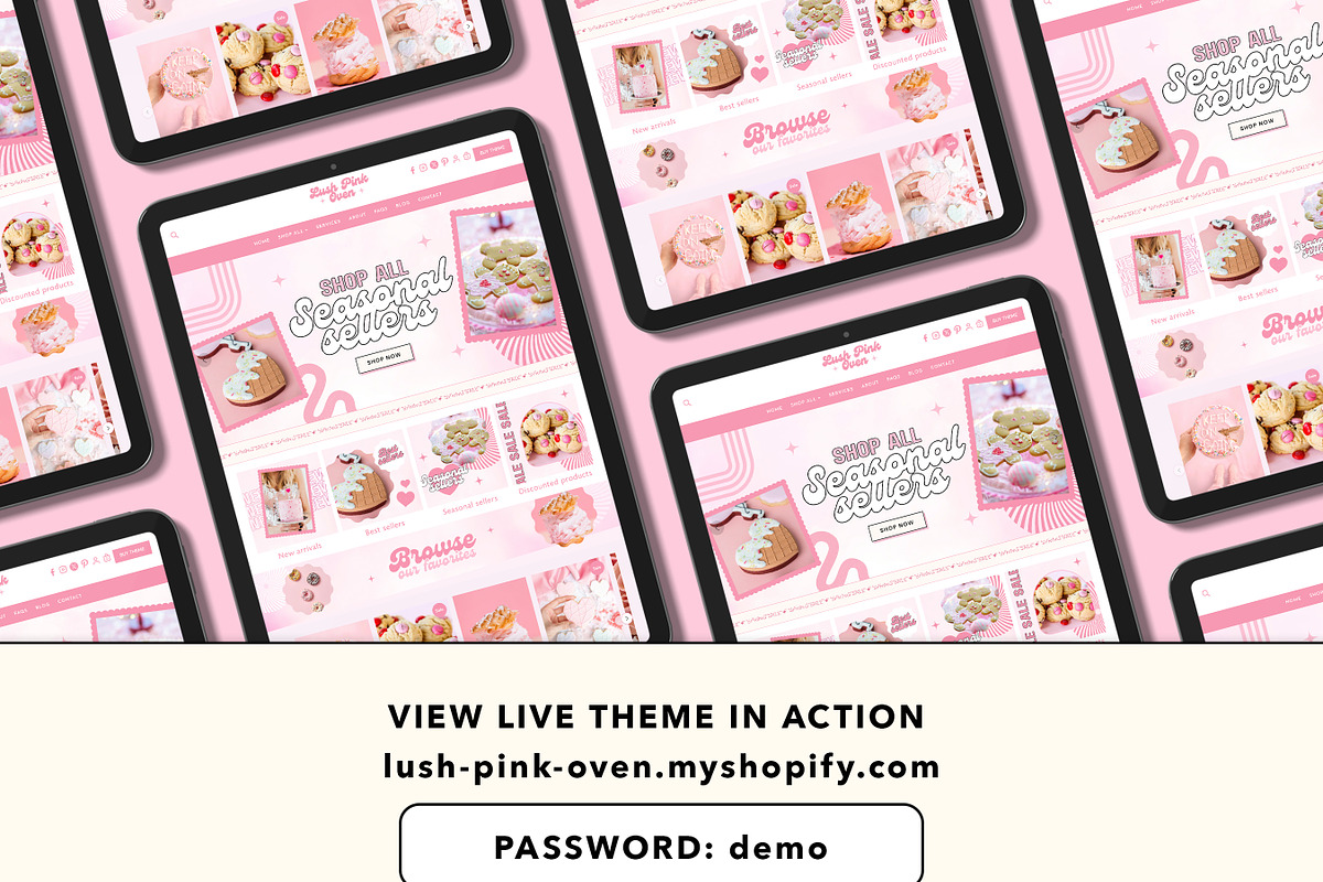 Pink Bakery Shopify Theme Store, a Shopify Template by Template Twist Shop (Photo 3 of 8)