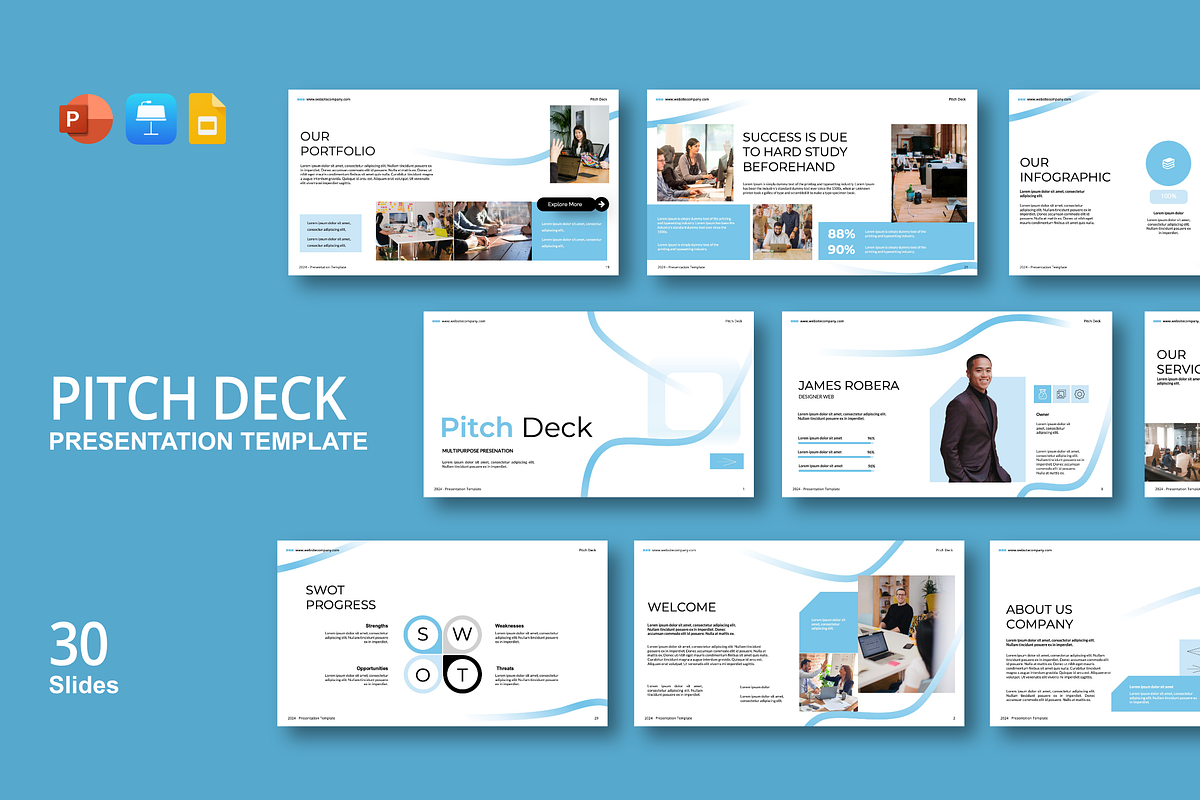 Pitch Deck Presentation Template, a Presentation Template by Spesifikstd (Photo 1 of 9)