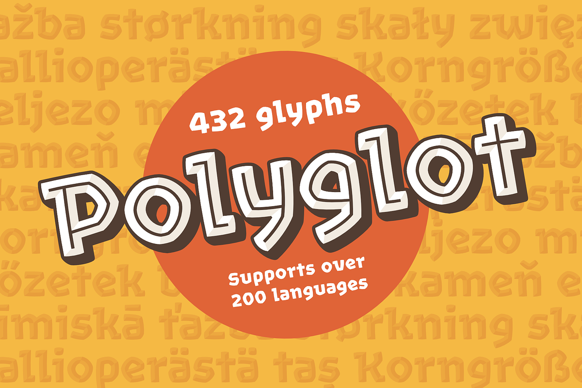 Rocher : layered font family preview 6