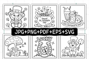Bold and Easy St Patrick's Coloring, a Seasonal Illustration by Ink Gallery (Thumbnail 3 of 4)