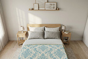 Vintage Blue Damask Pattern, a Pattern Graphic by elfy creative (Thumbnail 2 of 5)