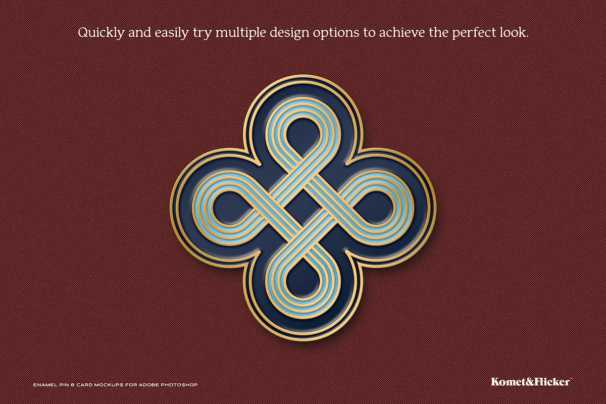 Enamel Pin & Card Mockups, a Merchandise Mockup by Komet & Flicker (Photo 15 of 18)