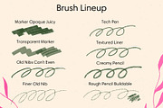 Photoshop Digital Brushes 24x, a Brush Add-On by Esther Nariyoshi (Thumbnail 4 of 11)