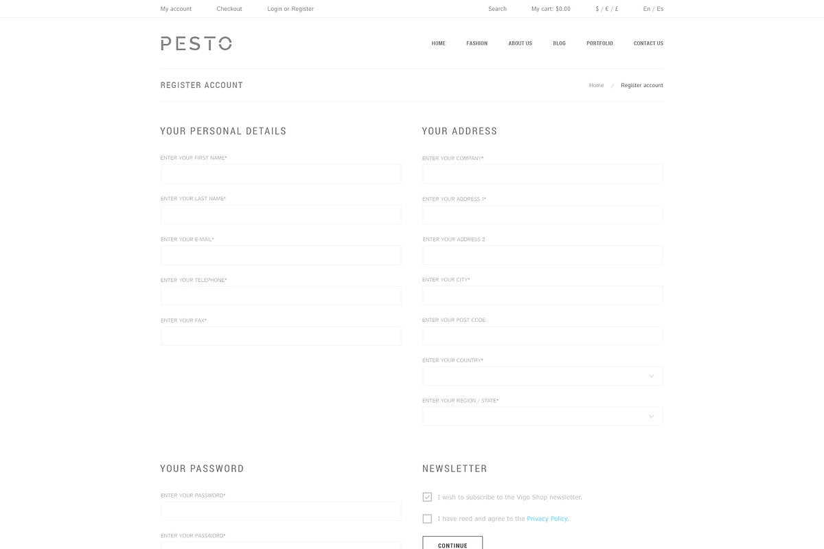 Pesto - eCommerce PSD Template, a Websites & App Template by Promokit (Photo 30 of 37)