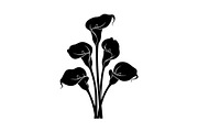 Black Lily Flower Vector Bundle, an Illustration by Designs_River (Thumbnail 50 of 51)
