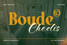 Boude Chedis - Font Duo Typeface by  in Fonts