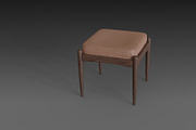 Chair with brown leather pillow, a Furniture 3D Model by NojskaAksjon (Thumbnail 3 of 20)