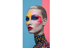 Fashion portrait of a woman with, an Illustration by tilialucida