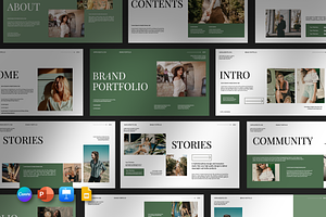 Diva Bundle Brand Portfolio Template, a Presentation Template by Spesifikstd