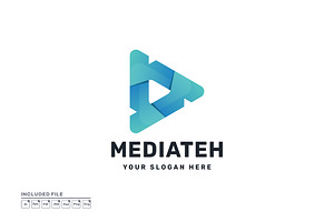 Colorful Media Play Logo Design, a Branding & Logo Template by yuanesei
