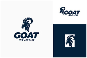 Bighorn Sheep Ram Mountain Goat Logo, a Branding & Logo Template by Enola99d