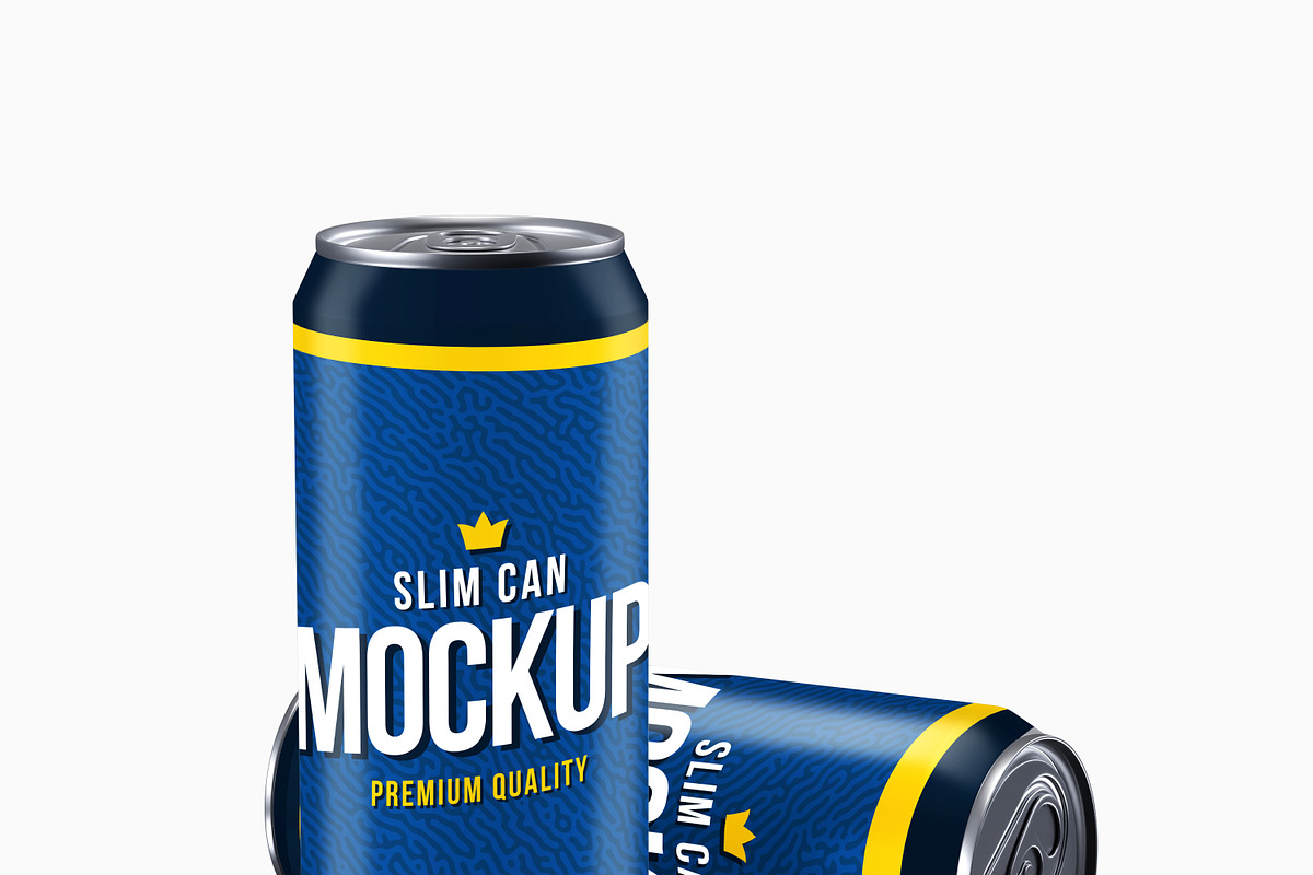 Realistic Slim Can Mock-up, a Print Template by Propex (Photo 3 of 17)