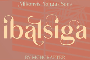 Mikonvis Yonga Sans Serif Typeface