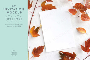 Fall A7 Invitation Mockup
