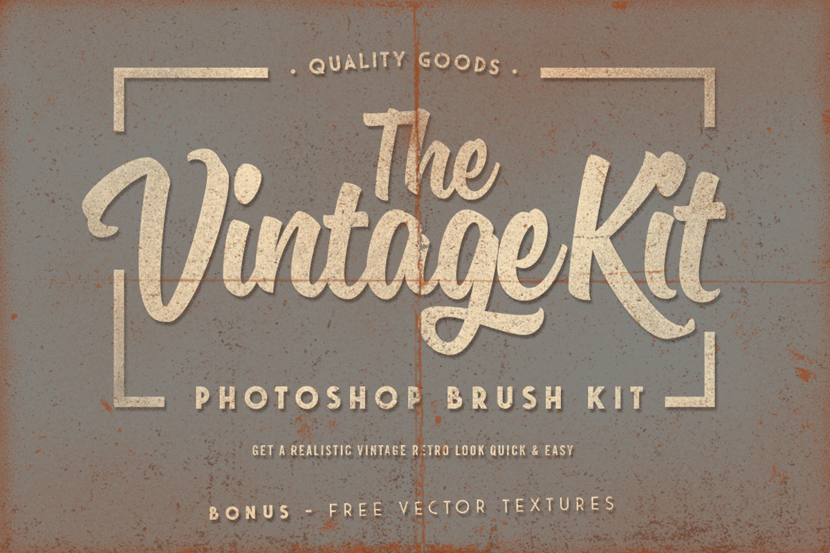 The Vintage Kit - Photoshop Brushes, a Brush Add-On by Arkitype (Photo 2 of 8)