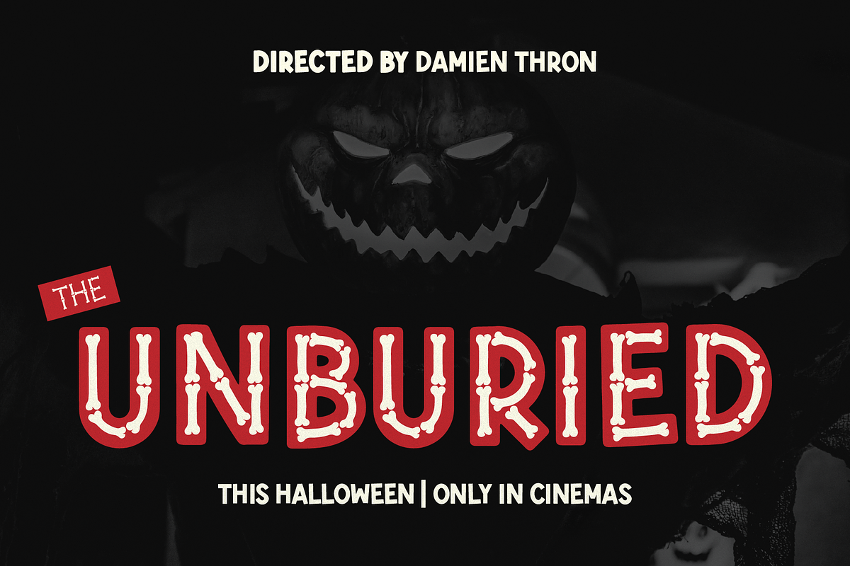 Hueso Bone | Halloween Bone Font, a Blackletter Font by Denustudios (Photo 2 of 12)