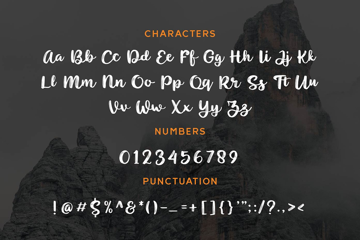Noyram - Brush Script Fonts, a Script Font by Patria Ari (P4tcreativa) (Photo 7 of 9)