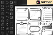 200 Procreate Kawaii Planner Stamps, a Brush Add-On by DrawingStoryShop (Thumbnail 5 of 6)