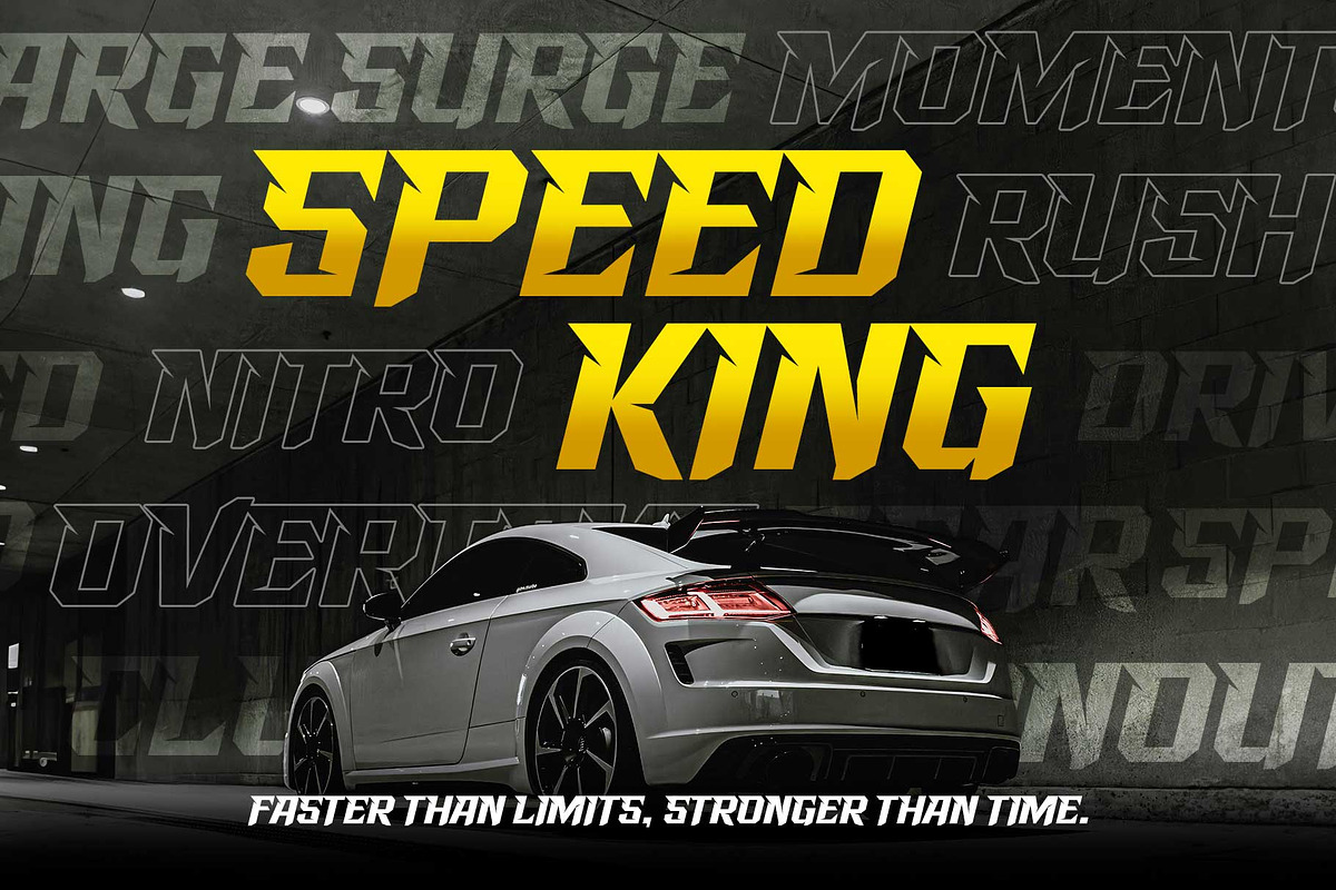 Racing Starter - Sporty Style, a Font by Novitype (Photo 3 of 11)