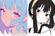 Procreate Anime MaxPack Brushes, a Brush Add-On by Cozy Brushery (Thumbnail 6 of 10)