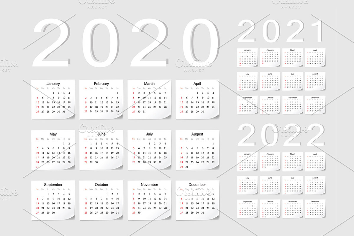 Collection of calendars 2020-2022, a Work Illustration by Julvil (Photo 3 of 3)