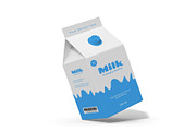Floating Milk Box Packaging Mockup, a Product Mockup by graphypix (Thumbnail 1 of 4)
