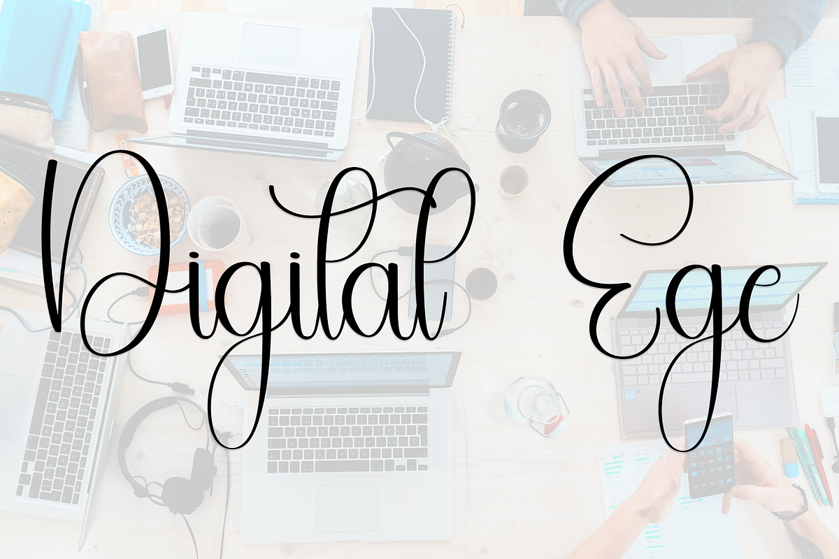 Digital Fonts, a Handwritten Font by InermediaSTUDIO (Photo 5 of 8)