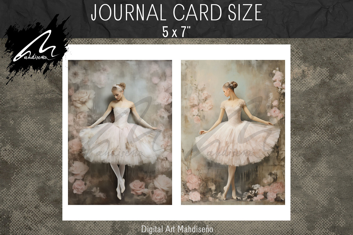 Ballerina Portraits, Pink Paper, a Person Illustration by Digital Art Mahdiseño (Photo 5 of 9)