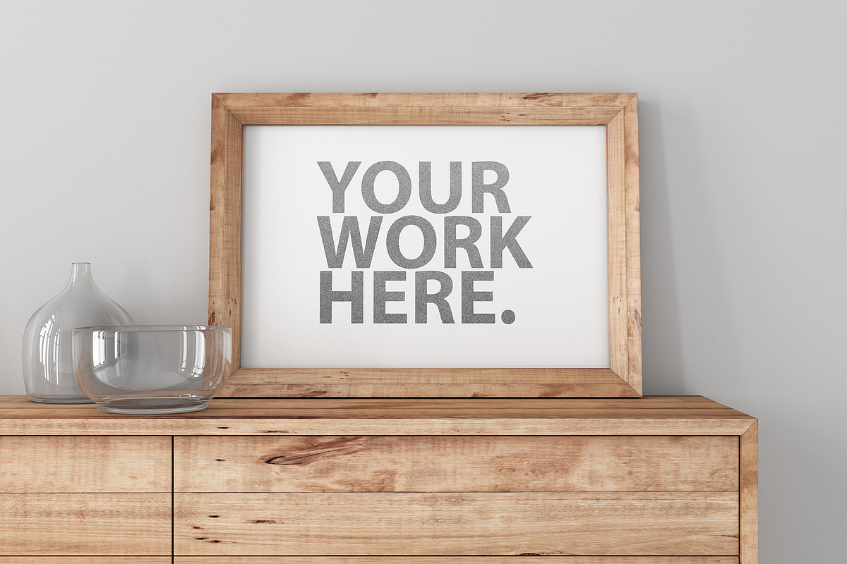 Poster Frame PSD Mockup bundle, a Household Mockup by GreatFruit (Photo 5 of 7)